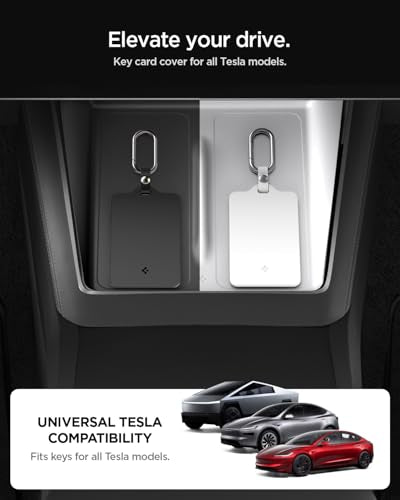 Key Card Holder for Tesla Model Y (Black & White)