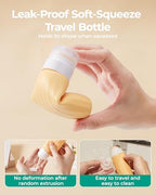 18 Pack TSA Approved Travel Bottles for Toiletries (03-Macaron)
