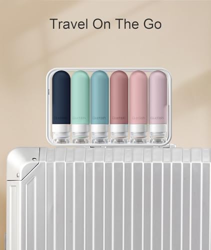 Travel Bottles for Toiletries 6 Pack (Morandi)