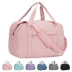 Carry on Duffle Bag Underseat for Airplane (Pink / Small with laptop compartment)