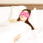 40 Blinks No Pressure Solid Eye Mask for Sleep & Travel (Magenta / 1 Count (Pack of 1))