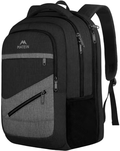 Professional Laptop Backpack for Men (Black Grey / 17 Inch)