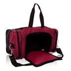 17" Blank Duffle Bag Duffel Bag Travel Size Sports Durable Gym Bag (Maroon)