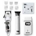 Slime 2 Barber Hair Clippers Trimmer Shaver Set for Men with Matte case and X Fade Blade (Matte White)