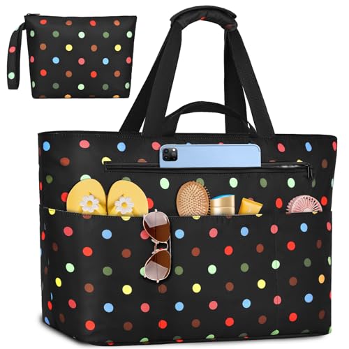Extra Large Beach Bags for Women (Color Wave Point)