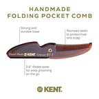 87T Handmade Folding Pocket Comb for Men (Pack of 3 / Tortoiseshell)