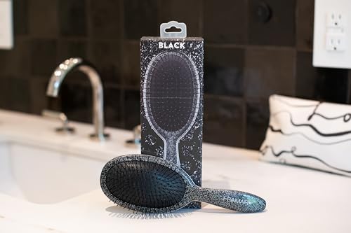 Glitter Hair Brush Detangler (Glitter - Black)