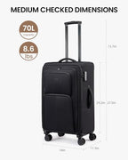Medium Checked Luggage (Black / 25 inch_Checked_Medium)