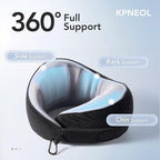 Travel Neck Pillow Airplane Neck Support Ergonomic Design for Traveling (Cool Light Pink / Standard)