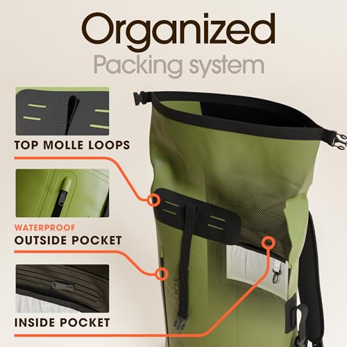 Waterproof Backpack (55L / Green)