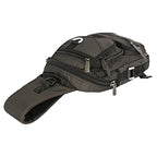 Sling Bag Chest Shoulder Backpack Crossbody Multipurpose Daypack For Men Women Black (Black)