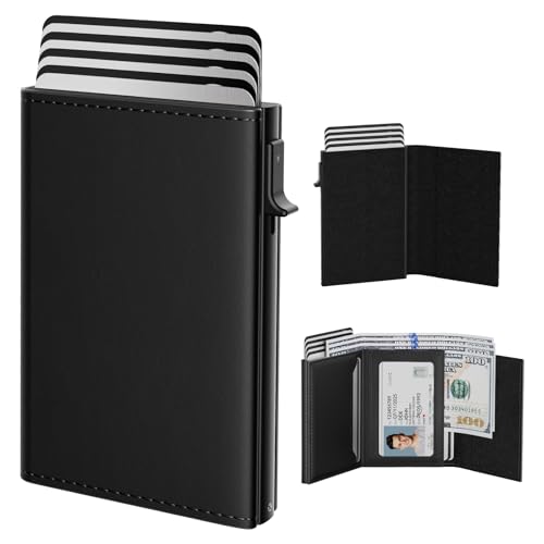 Mens Wallet Card Holder (Deep Black)