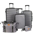 Luggage Sets 3 Piece (20/24/28 / 5pcs Metallic Grey)