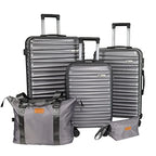 Luggage Sets 3 Piece (20/24/28 / 5pcs Metallic Grey)