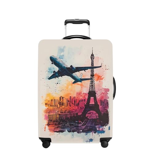 Tower Luggage Cover Washable Suitcase Protector Anti (Tower-2 / S(20-22inch suitcase))