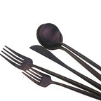 20-Piece 18/10 Stainless Steel Flatware Silverware, Luxury Dinnerware Set Travel Cutlery Tableware Include Knife Fork Spoon Service for 4,Healthy & Eco-Friendly Dishwasher Safe (Purple Matte) (Service for 4 / Purple)