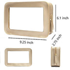 Clear Makeup Bag (GOLD1)