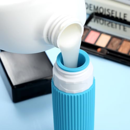 Travel Bottles for Toiletries (3 Ounces / Blue)