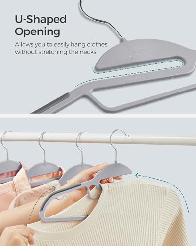 30 Pack Coat Hangers (30 Pack / Light Gray + Dark Gray)