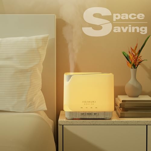 Essential Oil Diffuser for Home Large 700 ml Humidifier (White)
