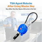 TSA Approved Luggage Locks Ultra (Blue 2 Locks)