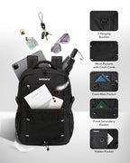 Travel Hiking Casual Backpack (Black)