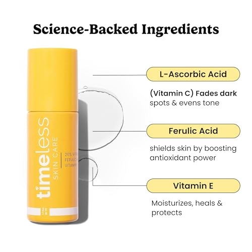 Timeless 20% Vitamin C + E Ferulic Acid Serum (1.7 Fl Oz (Pack of 1))