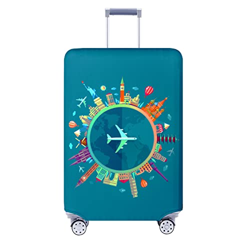 Travelkin Suitcase Covers For Luggage Tsa Approved Luggage Covers Protector (Dreaming Blue / XL)