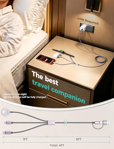 2Pack Travel Essentials (Grey / 2pack-4ft)