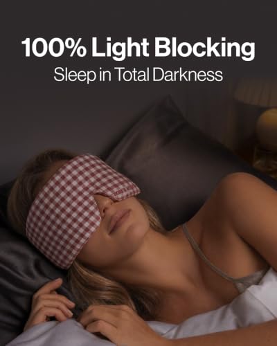 Deep Sleep Mask (Burgundy Checked)