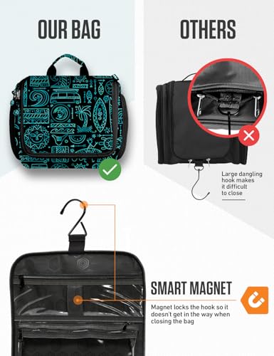 Hanging Travel Toiletry Bag (Surfing Vibes)