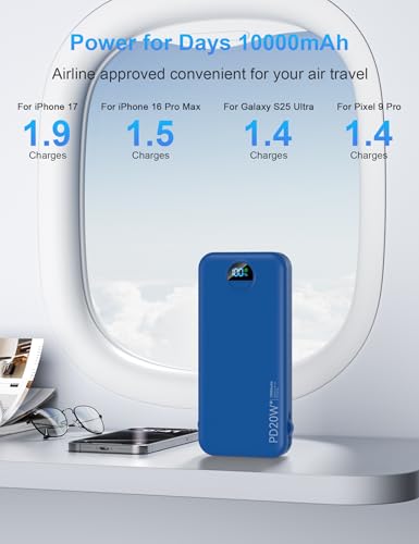 Portable Charger Power Bank 10000mAh PD20W w