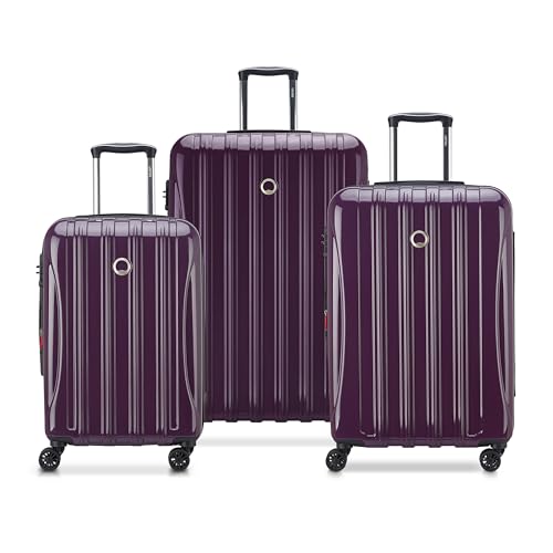 Helium Aero Hardside Expandable Luggage with Spinner Wheels (Plum / 3-Piece Set (21/24/28))