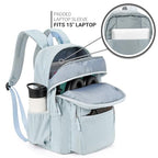 26L Backpack for College (Sky Blue Corduroy / 16.5 Inch)