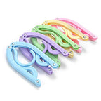 10 Pcs Travel Hangers Cruise Ship Essentials Accessories Portable Folding Clothes Hanger Foldable Drying Rack (Standard (1-Pack))