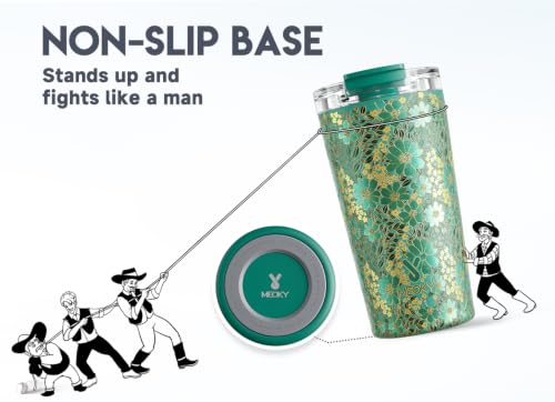 18 oz Insulated Travel Coffee Mug (Emerald Bloom / 18 Ounces)