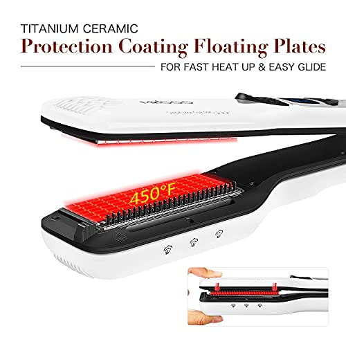 Hair Straightener with Steam (White)
