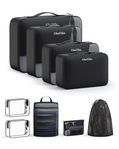 Packing Cubes for Travel (03 Black)