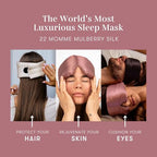 Silk Sleep Mask (Damask Rose / 1 Count (Pack of 1))