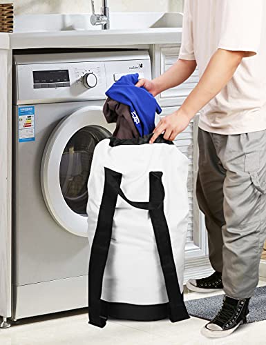 Backpack Laundry Bag (White)