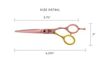 Cricket Shear Xpressions It's All Good 5.75" Professional Hair Cutting Scissors - Barber Scissors, Japanese Stainless Steel for Stylists and Home Use, It's The Dopamine For Me, Pink