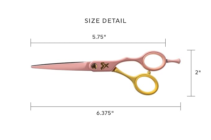 Cricket Shear Xpressions It's All Good 5.75" Professional Hair Cutting Scissors - Barber Scissors, Japanese Stainless Steel for Stylists and Home Use, It's The Dopamine For Me, Pink