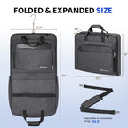Carry On Garment Bag for Travel (Jet Black)