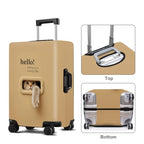 Luggage Cover Washable Suitcase Protector Anti (Hello Hook / M(fits 24-26Inch suitcase))