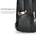 Crossbody Bags for Women Anti Theft Vegan Leather Sling Bag RFID Blocking Chest Bag for Travel (Black-02)