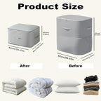 Comforter Storage Bag (Gray-2Layer-2PCS)