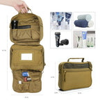 Hanging Toiletry Bag for Men (Khaki)