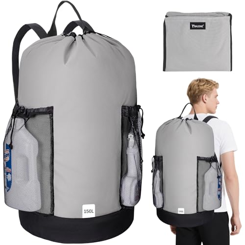 2PK 150L Laundry Bag Backpack (150L - 2PK / Gray)
