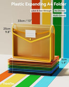 Plastic Expanding File Folder (10 Pack / Letter/A4)
