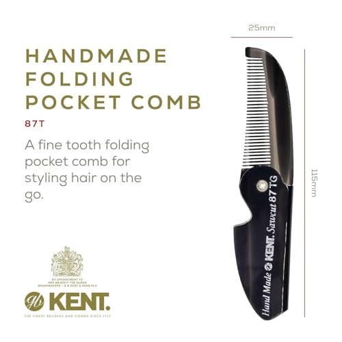 87T Combo Handmade Folding Pocket Comb for Men (Pack of 2 / Combo)